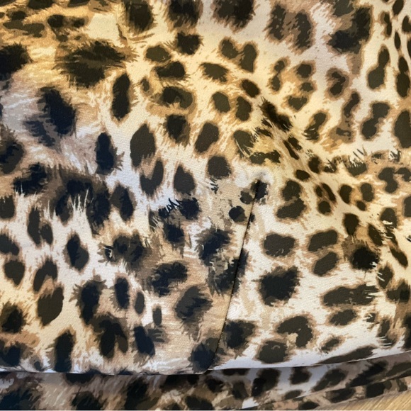 Calvin Klein Women's Animal Print Sleeveless V Neck Dress Brown Size 2 - Picture 4 of 4